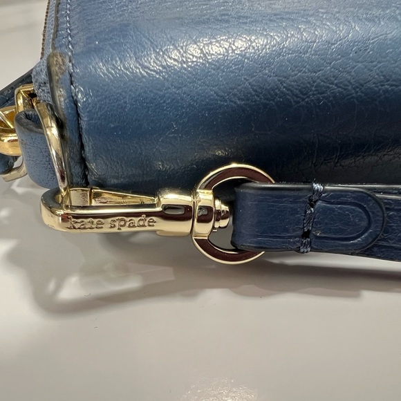 Kate Spade Blue Leather Wallet/Wristlet - Picture 10 of 11